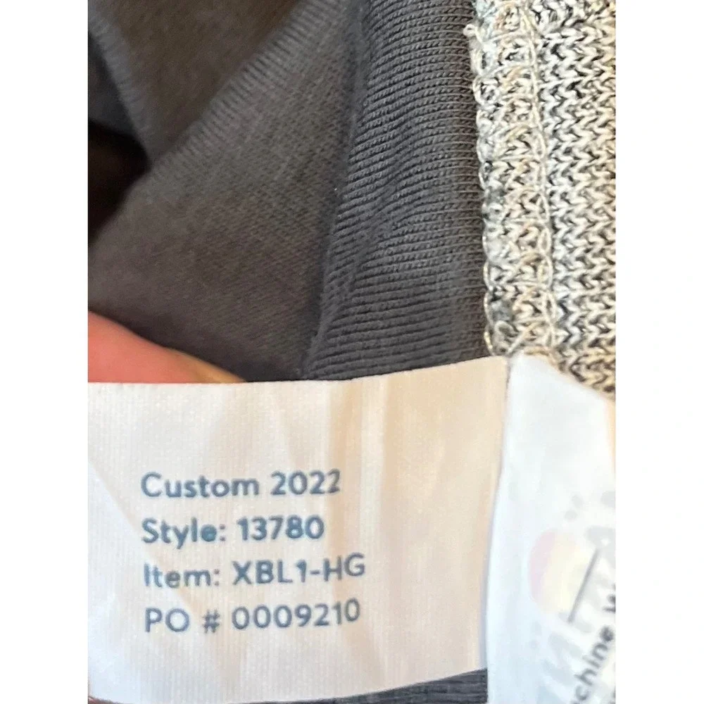 Marine Layer Signature Lined Reversible Travel Blanket Grey Heather Charcoal